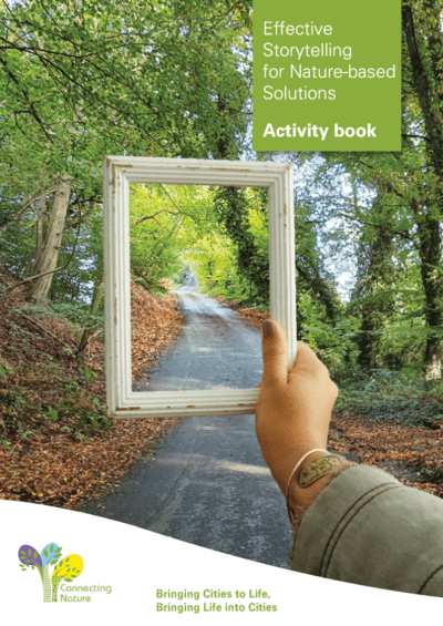 Cover page of the Effective storytelling for NBS Activity book