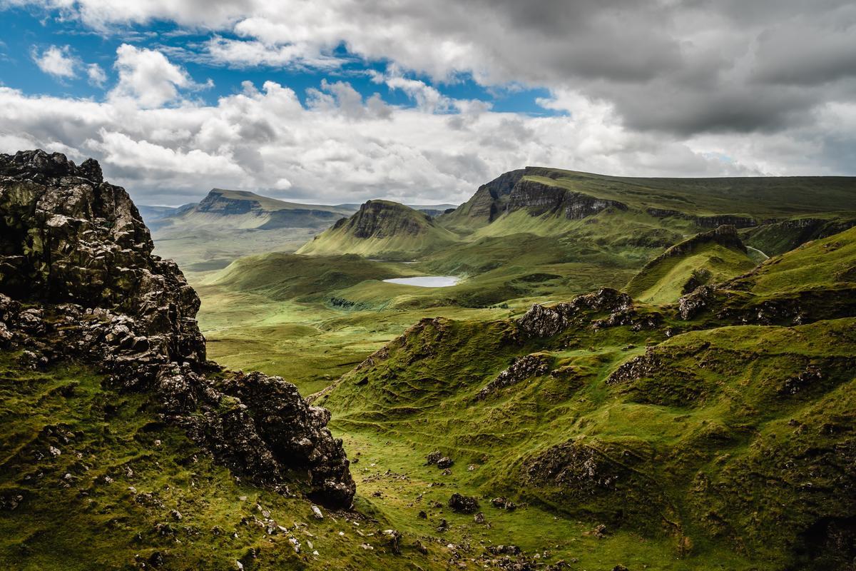Green Scotland Green plains and elevated plateaus in Scotland